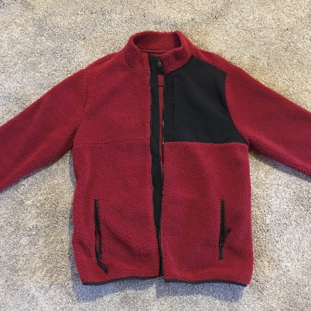 Aeropostale Red Fur Jacket